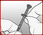 Step 2: Attach the clip. Turn the tee so the \